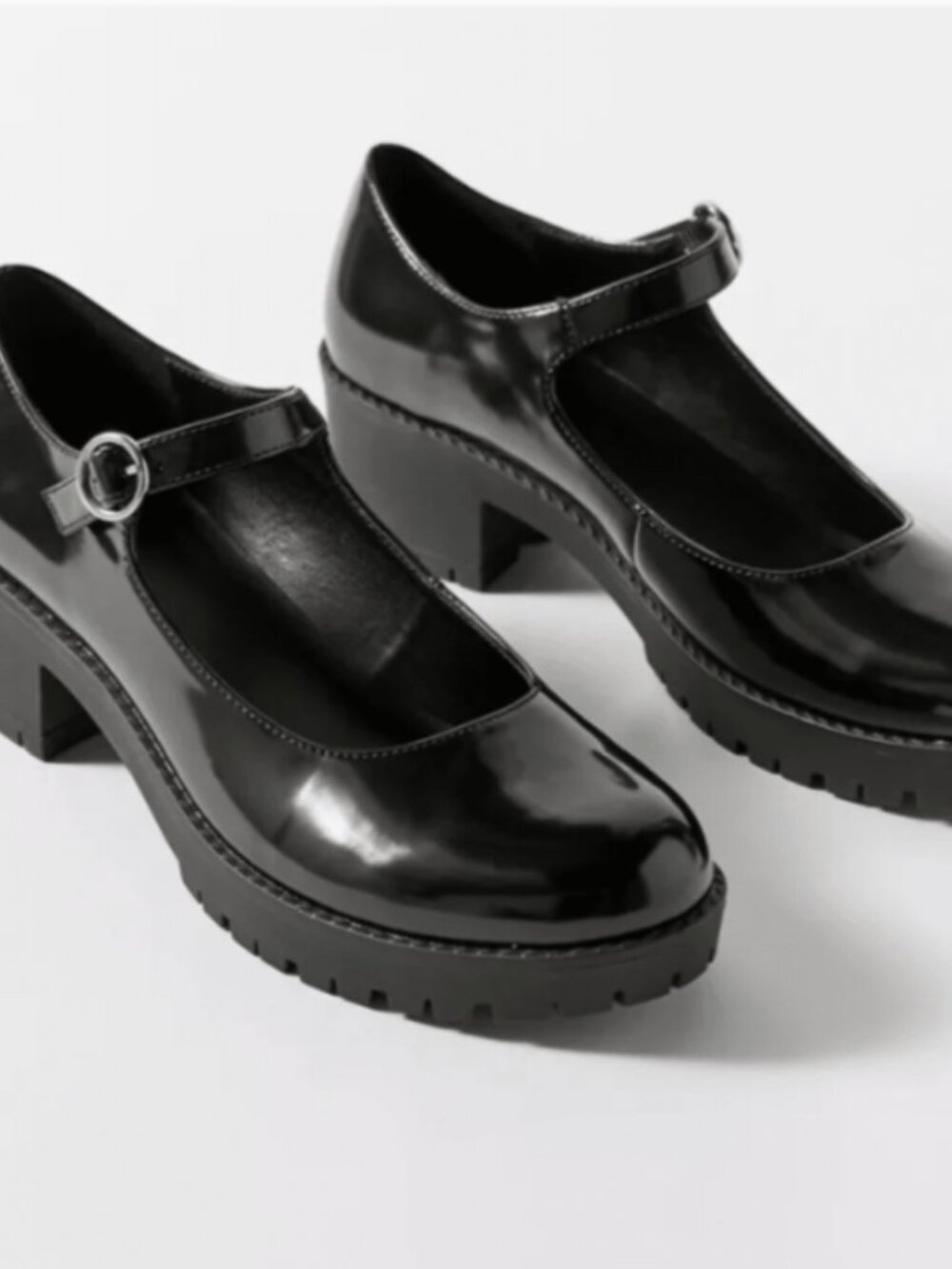 New In Box Urban Outfitters Daria Treaded Mary Jane In Black - Picture 2 of 8